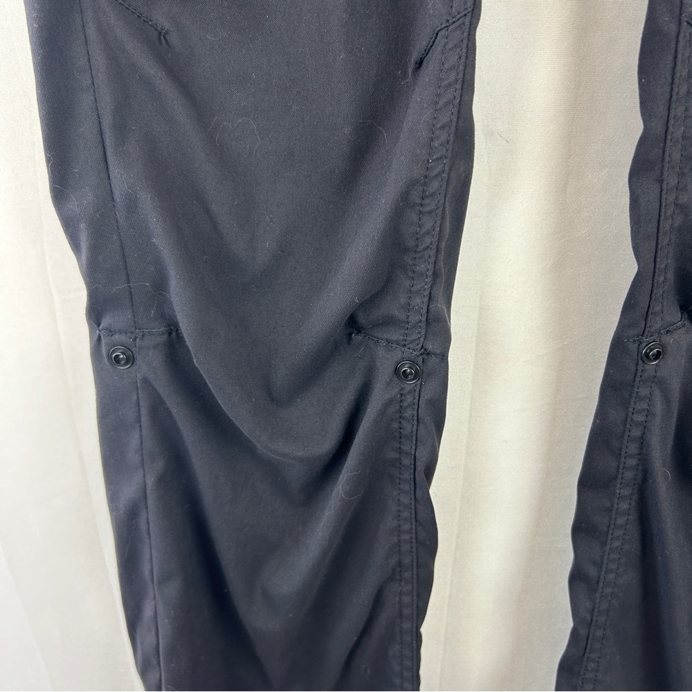 Prana black cargo convertible pants size 4 outdoor hiking - Picture 5 of 9